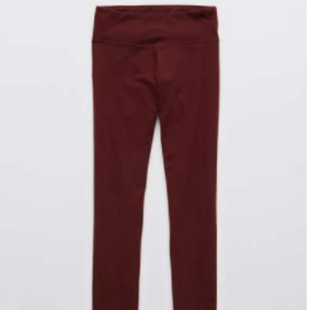 Aerie Burgundy Leggings (size: L)